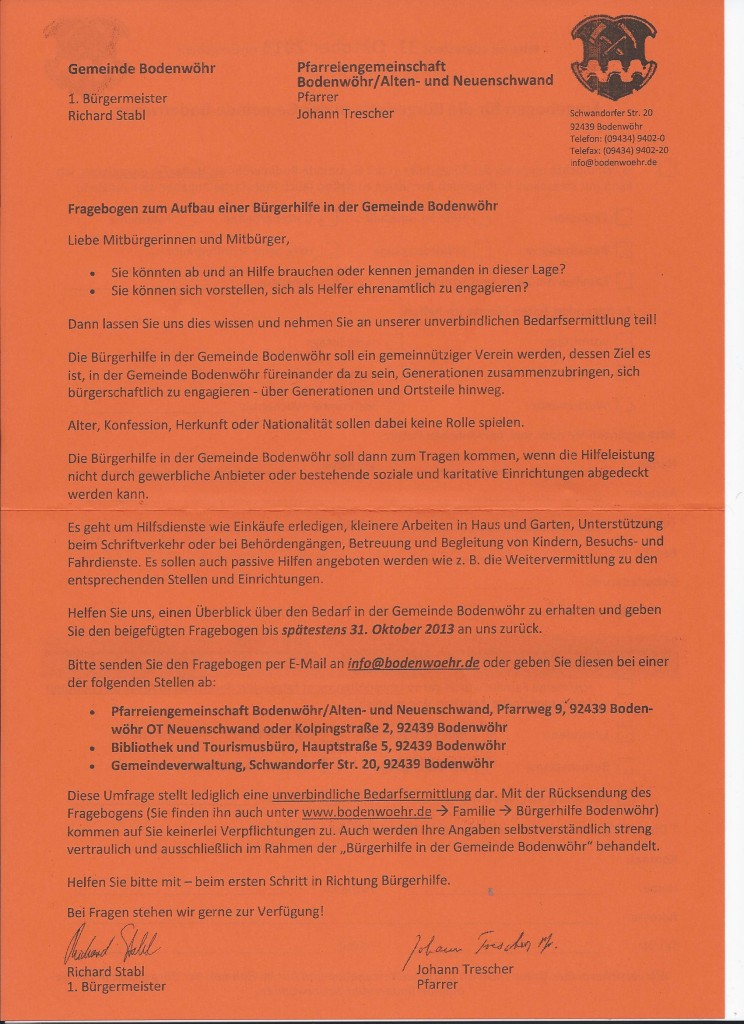Nachbarschaftshilfe Teil 1